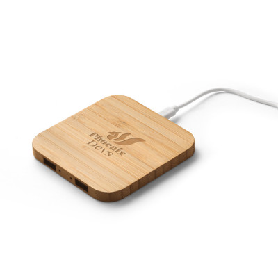 DALTON. Superfast 15W bamboo wireless charger